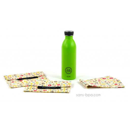 Pack Gourde inox 500 ml Green 24 Bottle + Bundles Bloom Pack Gourde inox 500 ml Green 24 Bottle + Bundles Bloom