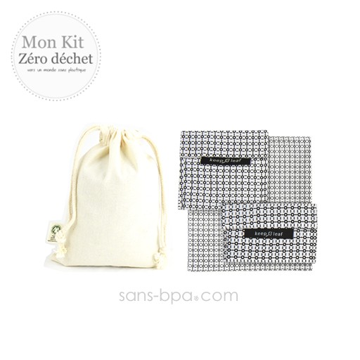 Pack Sac à goûter Bio garni - Bundles B & W Pack Sac à goûter Bio garni - Bundles B & W
