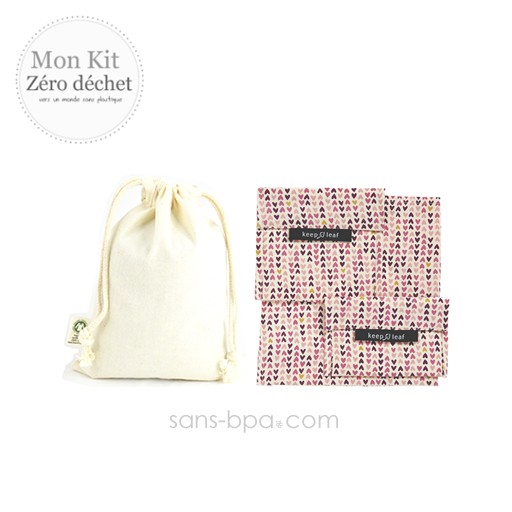 Pack Sac à goûter Bio garni - Bundles Coeurs Pack Sac à goûter Bio garni - Bundles Coeurs