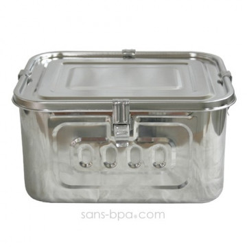 Boite inox rectangle hermétique XL 2.5 Litres