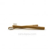 Lot 2 Brosses à dents bambou - Poils médium - Jolie Ronde