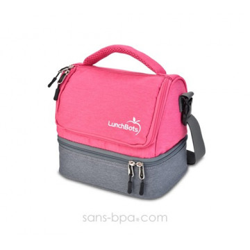 Sac isotherme - Gris / Rose