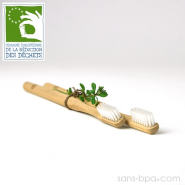 Lot 2 Brosses à dents bambou - Poils médium - Promo ZD