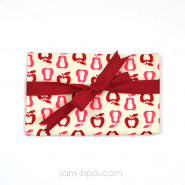 Pochette Mini Cadeau FRUITS - ruban Rouge