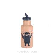 Gourde inox 500 ml - Ourson bleu