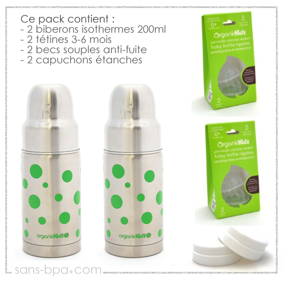 Pack gourde isotherme 600ml Daisies & sa housse Aztec - Ecococoon