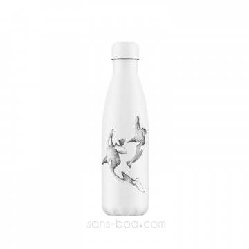 Bouteille isotherme inox 500ml - TROPICAL FLAMINGO