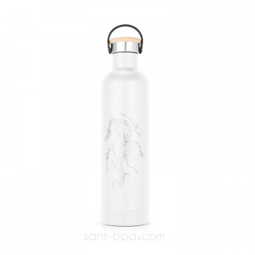 Bouteille isotherme inox 500ml Label'Tour - HIPPOCAMPE