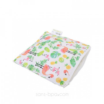 Sac Snack & Gourmandise . FLAMAND ROSE
