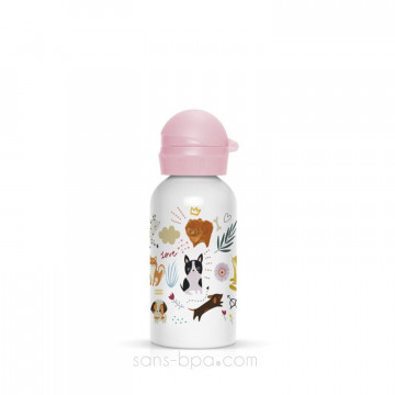 Gourde inox 400ml Zabeil - CHIOTS CHATONS