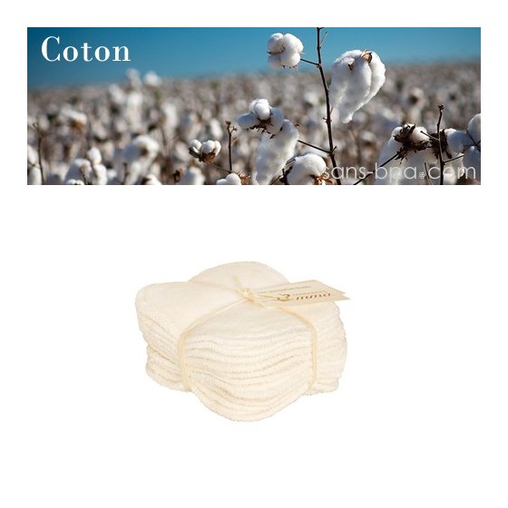Recharges 10 lingettes lavables coton bio - Les tendances d'Emma