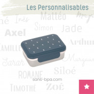 Lunchbox boite à goûter personnalisable inox . Lassig