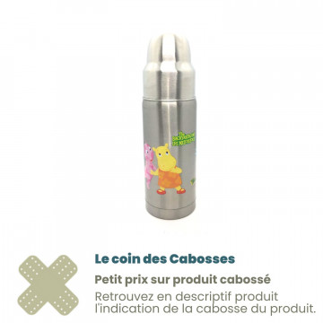 Cabosse - Biberon anti-fuite GL 325 ml inox TreeHouse Rose