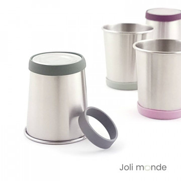 Base silicone colorée pour timbale inox - Joli Monde