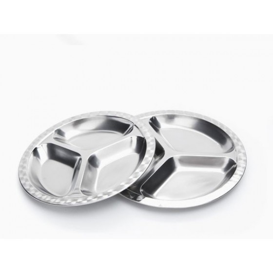 Assiette à Compartiments Inox Grand Sans Bpa 