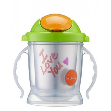 Tasse paille anti-fuite 250 ml - Green - Inno Baby