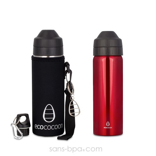 Gourde inox isotherme - 600ml - Silver - Ecococoon