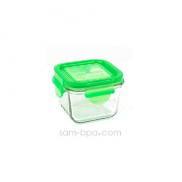 Contenant verre Snack Cube 210ml - Green