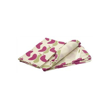 Lot 2 serviettes Set coton recyclé SQUIGGLE